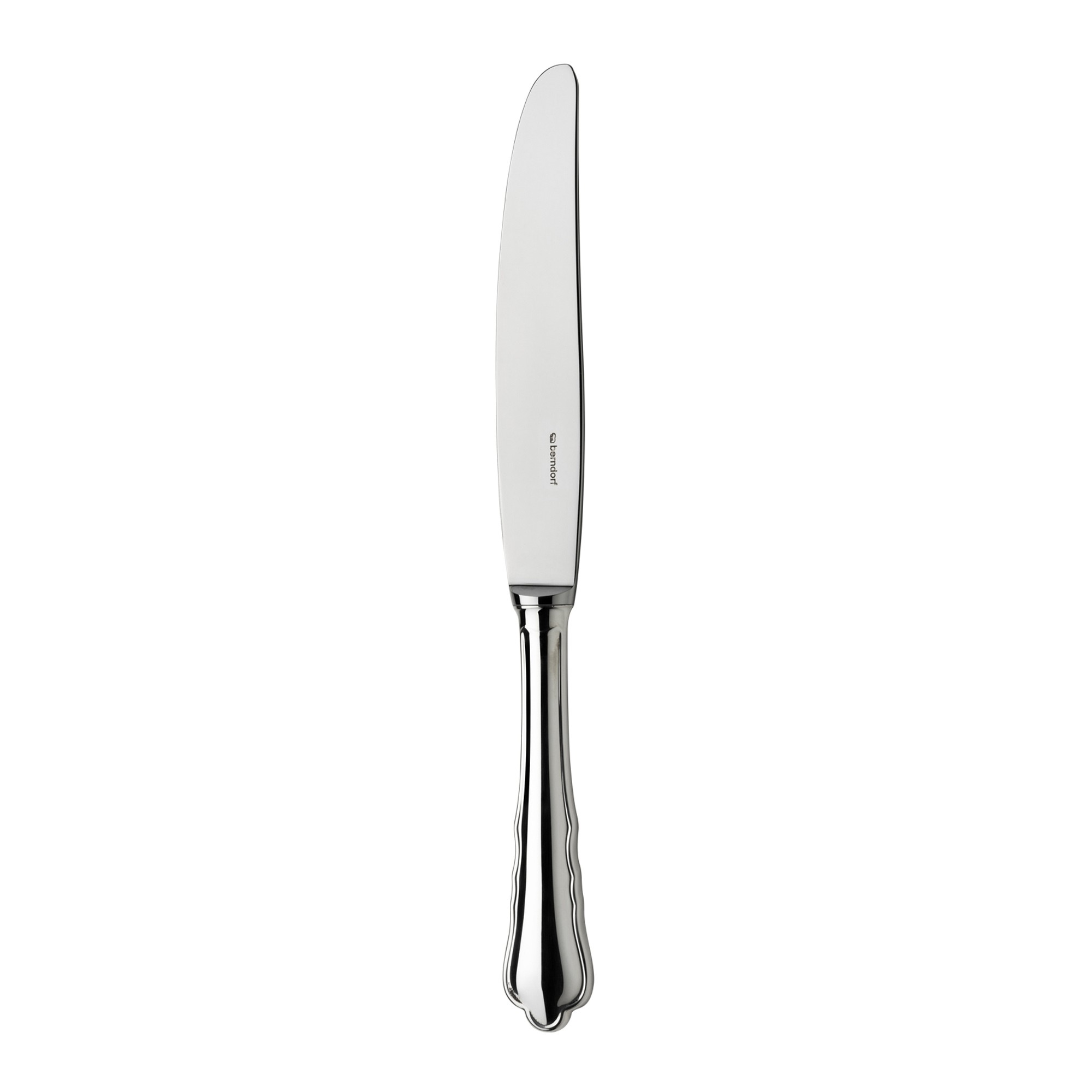 Strieborný nôž stolový s dutý držadlom - Menuett